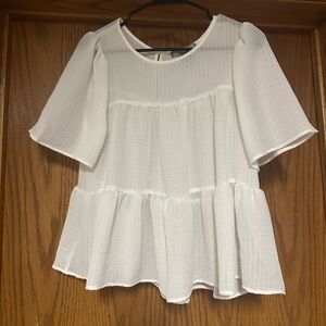 Elegant White Women's Top